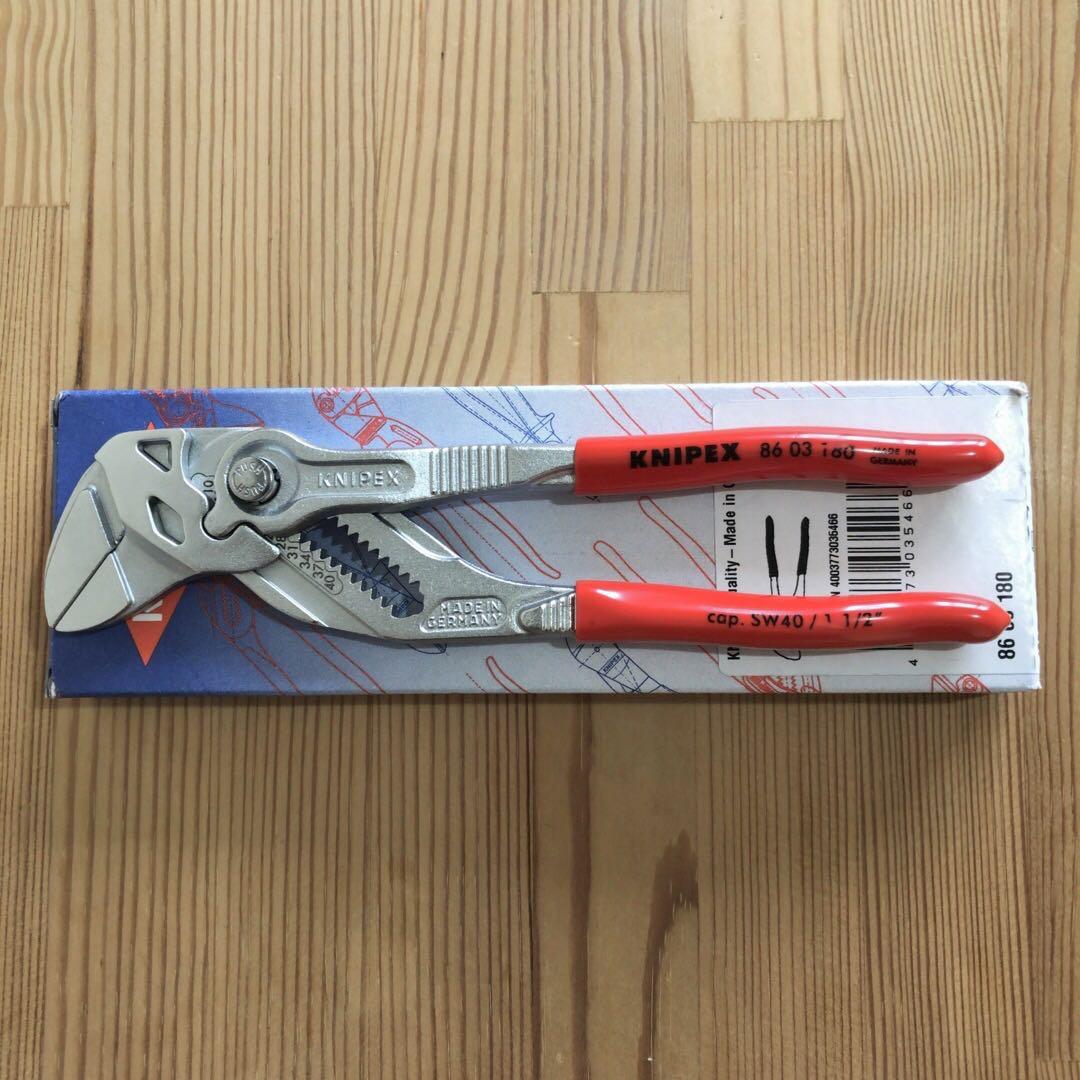 クニペックス プライヤーレンチ 8603-180スパナ・レンチ