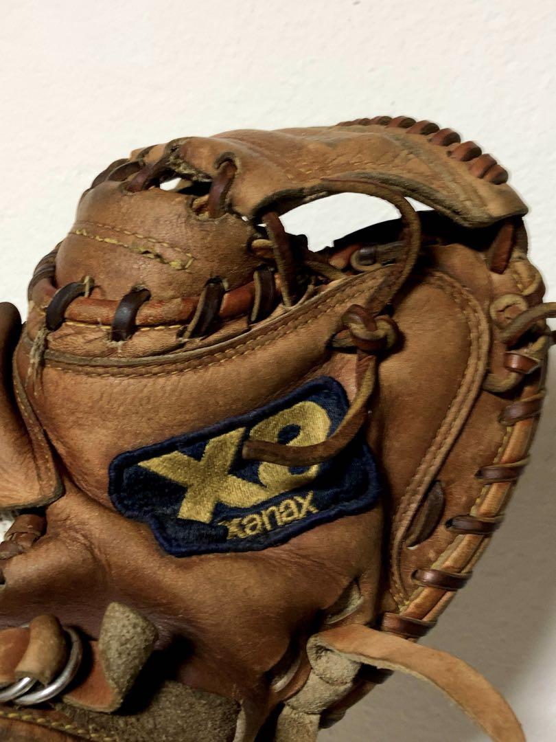 ザナックス　キャッチャーミット　軟式　グローブ　グラブ　野球　ミット　革製