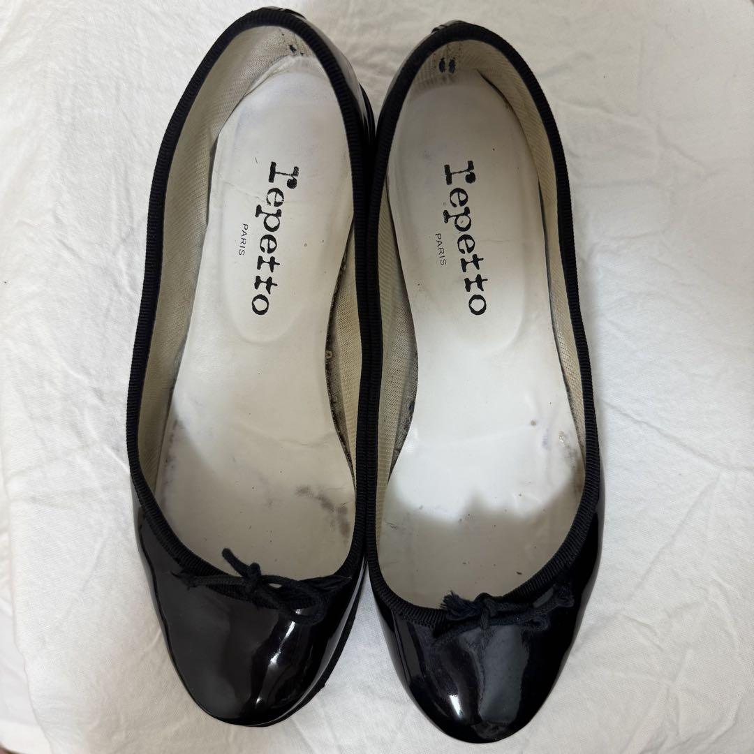 レペット　repetto 黒　エナメル　36 Repetto レペット 22.5cm パンプス 黒 エナメル 36 - メルカリ