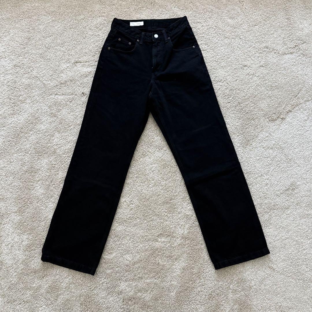 ZARA ザラ　BAGGY FIT デニムパンツ　ブラック　34 Sサイズ相当
