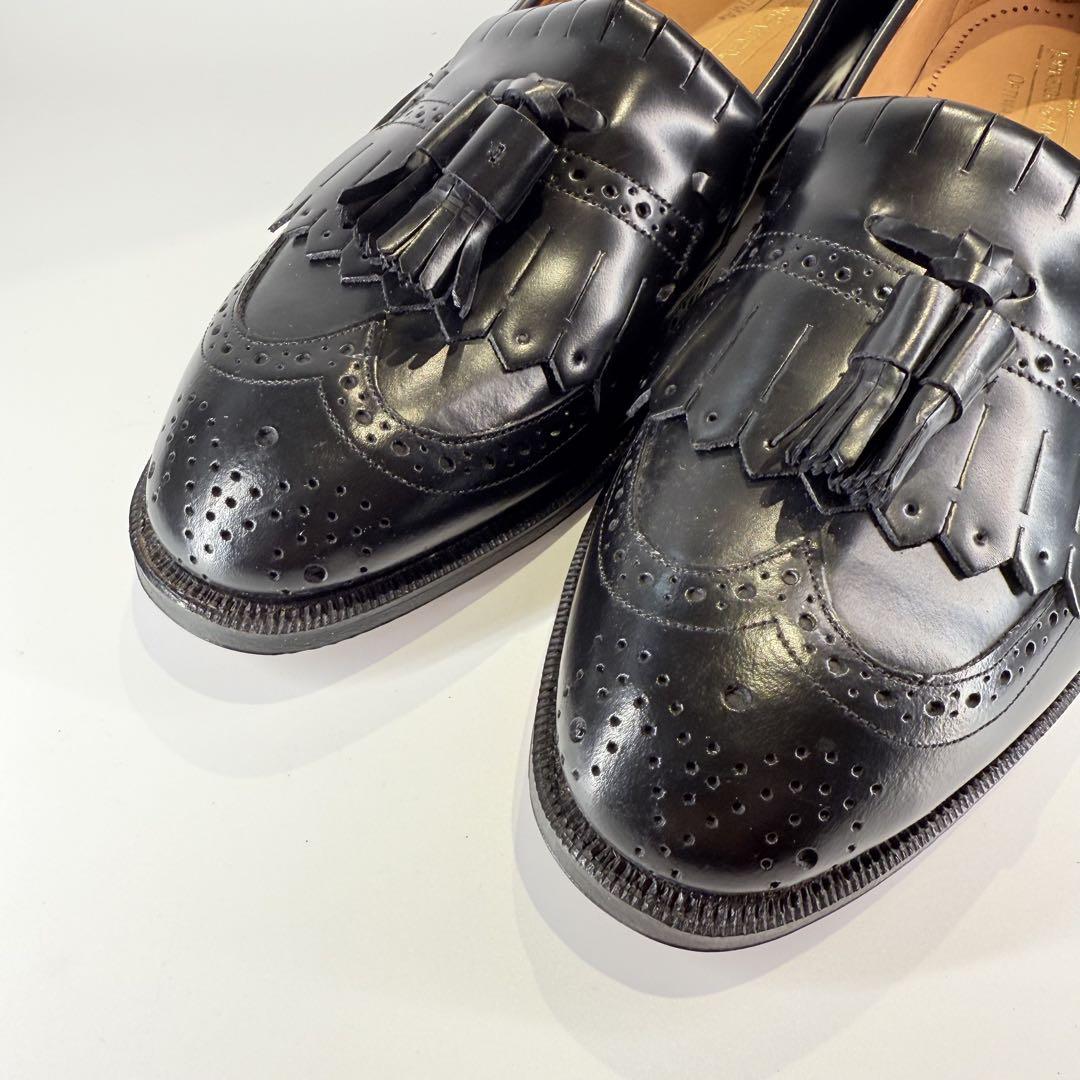 【未使用級】JOHNSTON&MURPHY タッセルローファー（8）USA製　黒