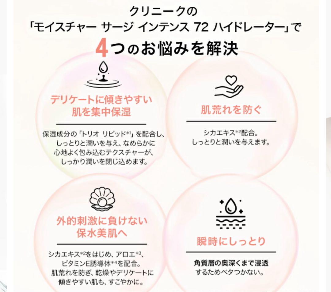 超大人気 CLINIQUE moisture surge intense 72H