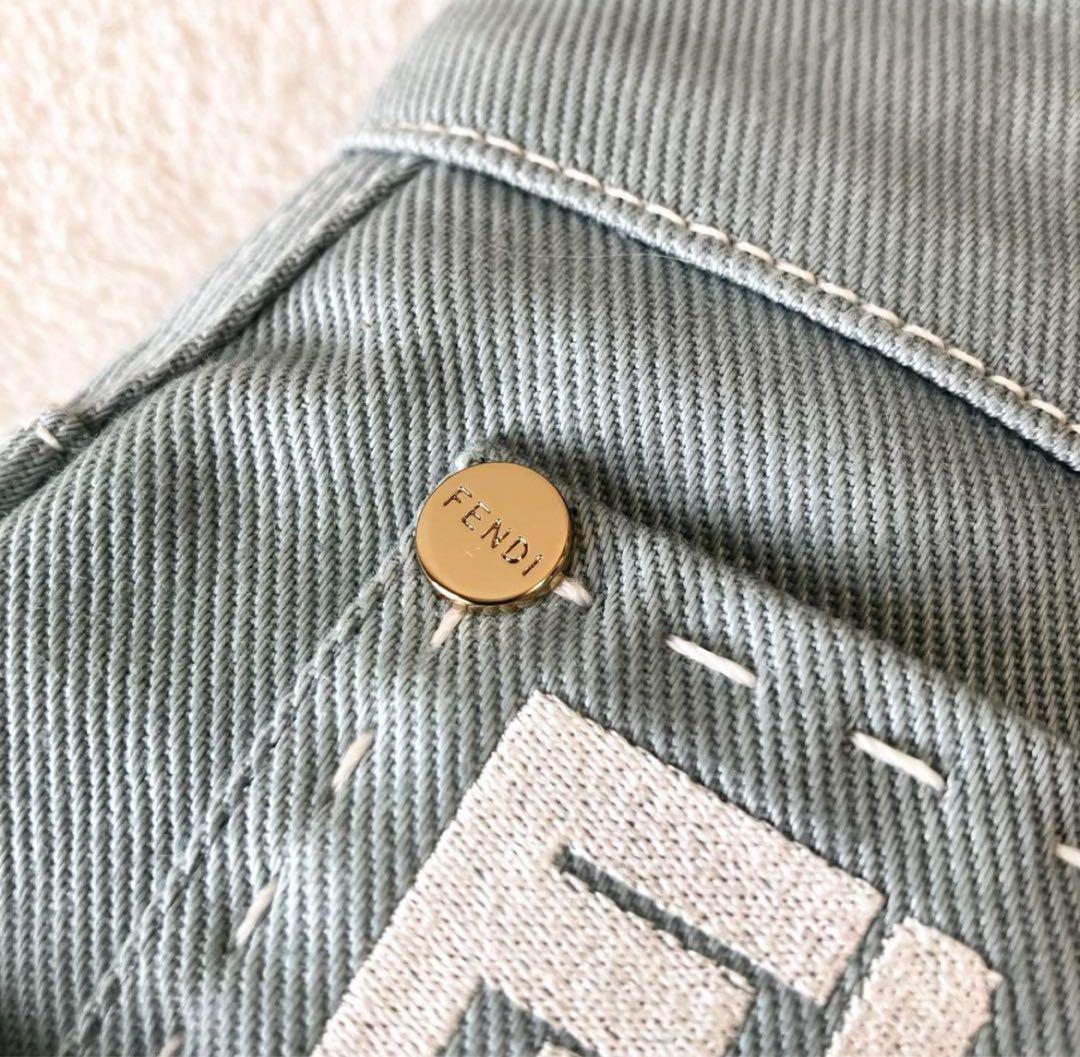 フェンディ FENDI デニムスカート フルジップ ジーンズ ストレー24SS