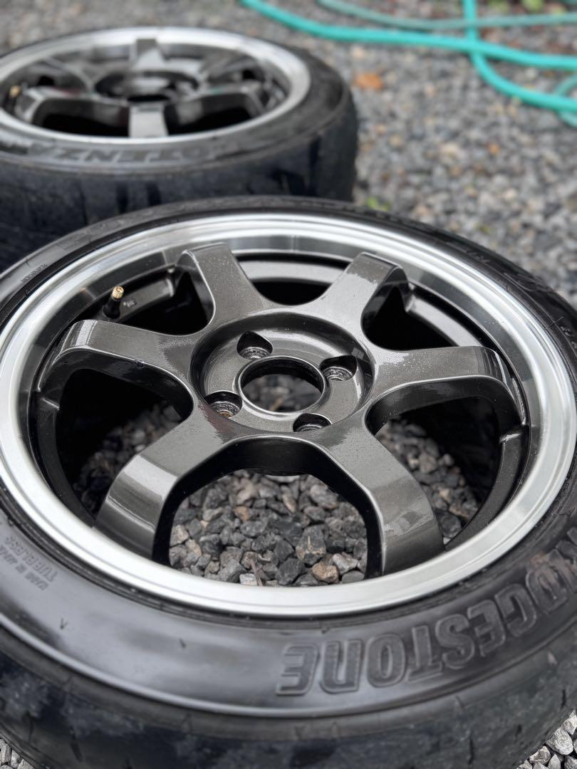 TE37風　15インチ4本　POTENZA RE-71RS