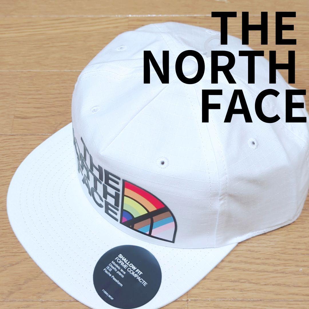 新品&タグ付き⚡【THE NORTH FACE】　ロゴキャップ　白