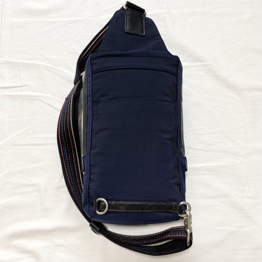 【美品】Paul Smith ナイロン レザー ボディーバッグ
