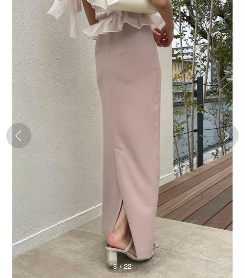 SNIDEL スナイデル バックサテンマキシスカート