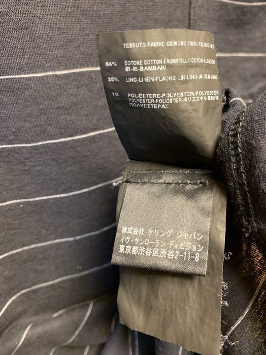 正規 Saint Laurent サンローランパリ ボーダー Tシャツ