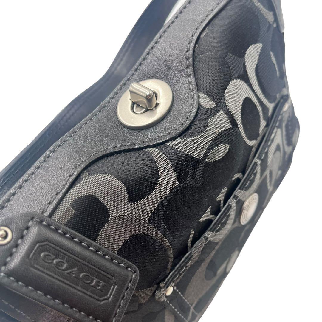 Z403【美品】コーチ／アクセサリーポーチ　ハンドバッグ　ショルダー　スエード COACH - Z403【美品】コーチ／アクセサリーポーチ ハンドバッグ
