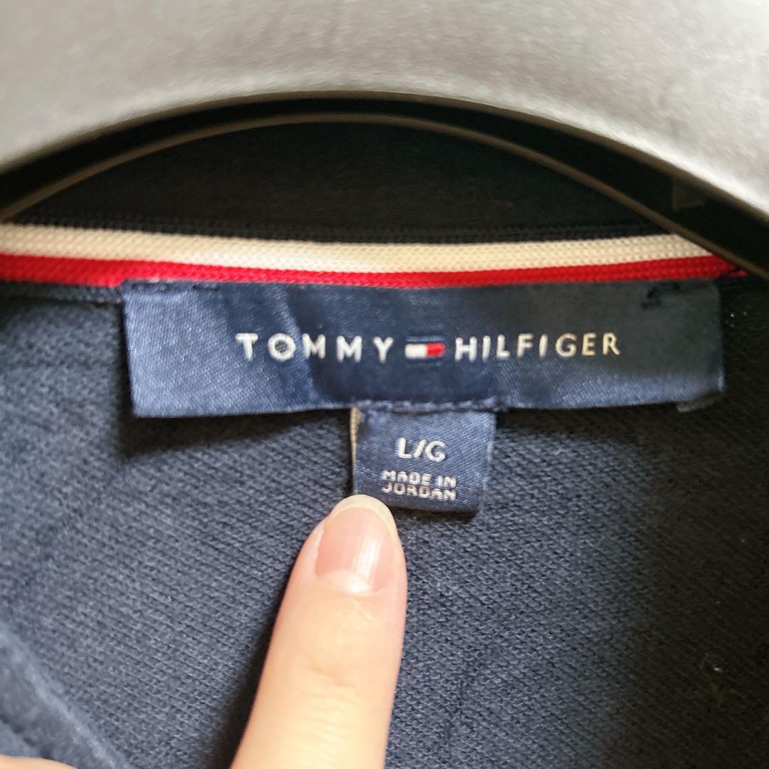 TOMMY HILFIGER 【L】ネイビー ダブルブレストジャケット Lサイズ