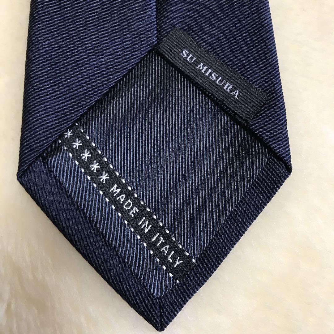 新品未使用　エルメネジルドゼニア　ネイビーソリッドネクタイ