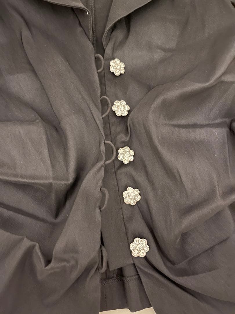 ビジューフラワーボタン ジャケット ビジューフラワーボタン ジャケット
