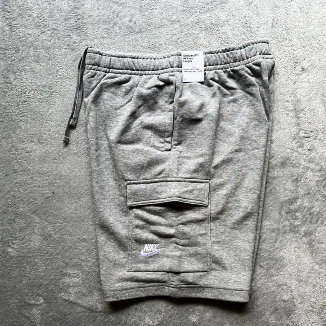 NIKE ナイキ ハーフパンツ スウェット グレー ショート カーゴパンツ XL
