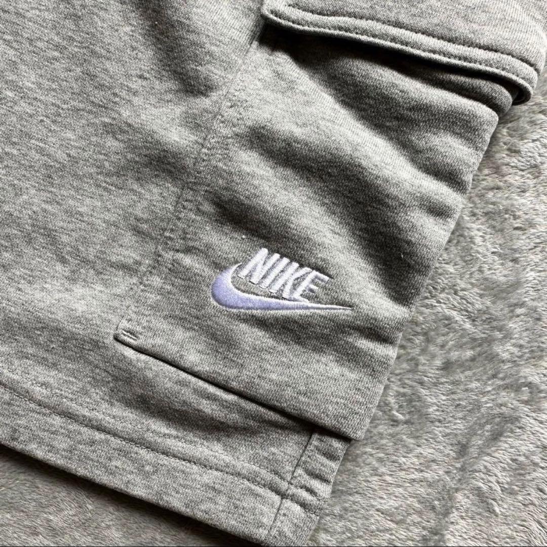 NIKE ナイキ ハーフパンツ スウェット グレー ショート カーゴパンツ XL