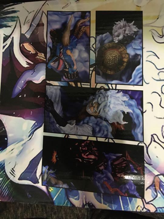 ワンピース ルフィ フィギュア ギア 5 太陽の神 ニカ 白　vs カイドウ
