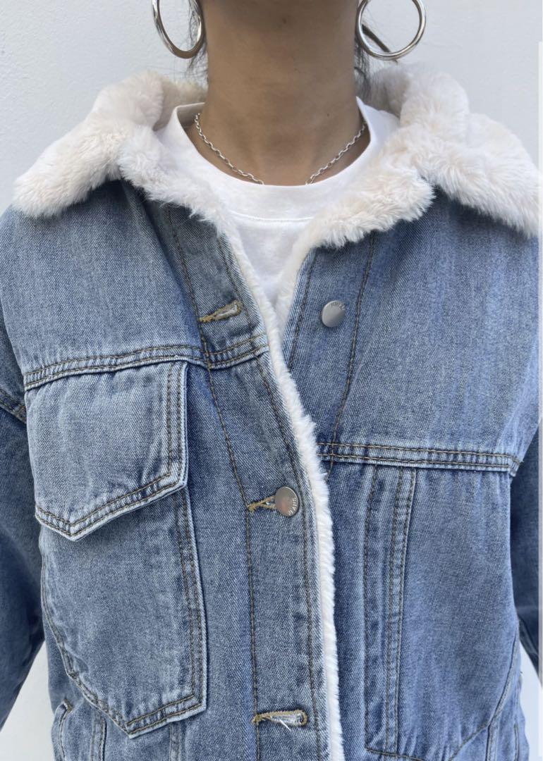 スード　裏ボアデニムジャケット　su_do denim jacket 裏ボア スード 裏ボアデニムジャケット su_do denim jacket 裏ボア