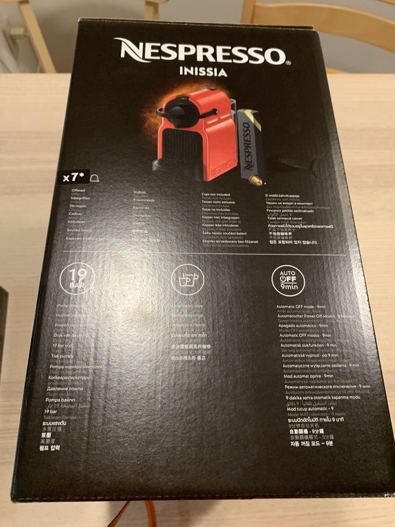 【新品未開封】Nespresso Inissia C40RE 赤 カプセル6個付