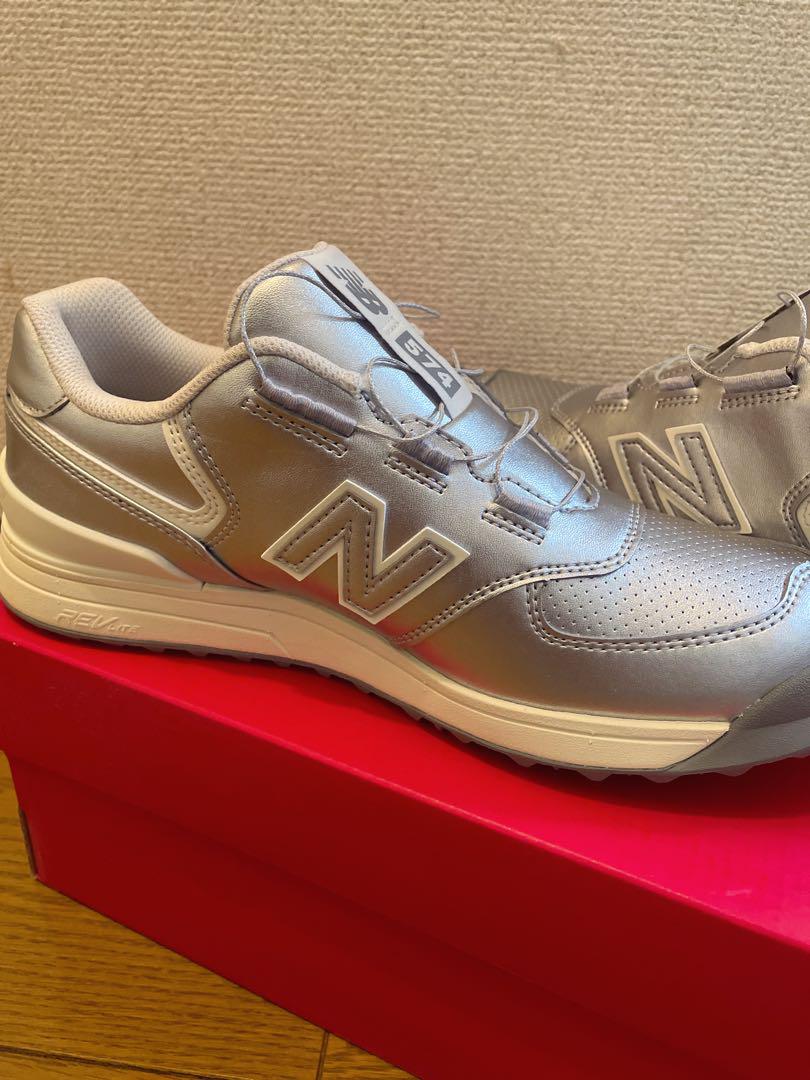 【新品未使用】New Balance 574 シルバー BOAシステム