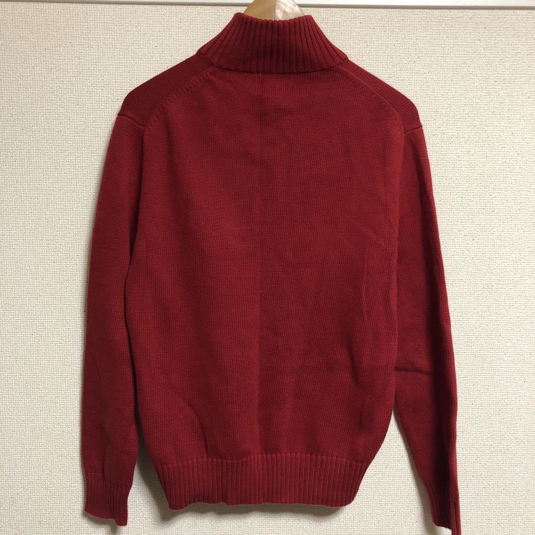 美品　ポロラルフローレン ボタン留め ハイネックニットセーター　メンズM