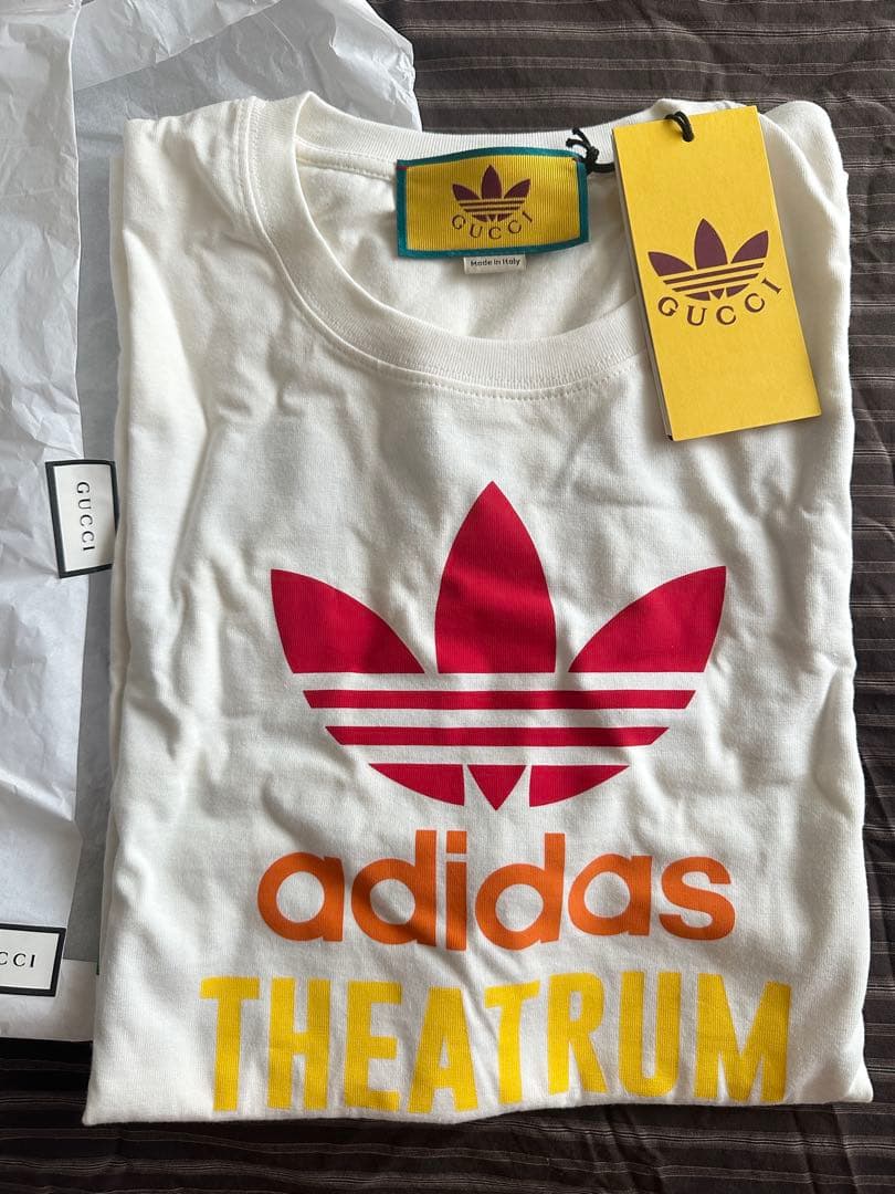 GUCCI グッチ adidas x GucciロゴTシャツ グリーン XS GUCCI グッチ adidas x GucciロゴTシャツ グリーン XS