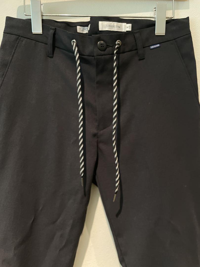 綿麻オックスストレッチ クロップドパンツ