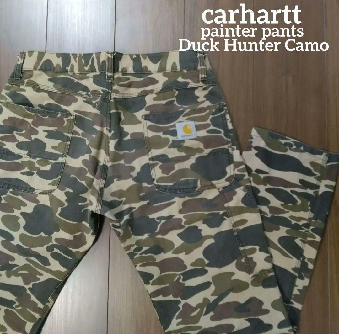 USA製 carhartt ハンターカモ ダック ワークパンツ カーハート