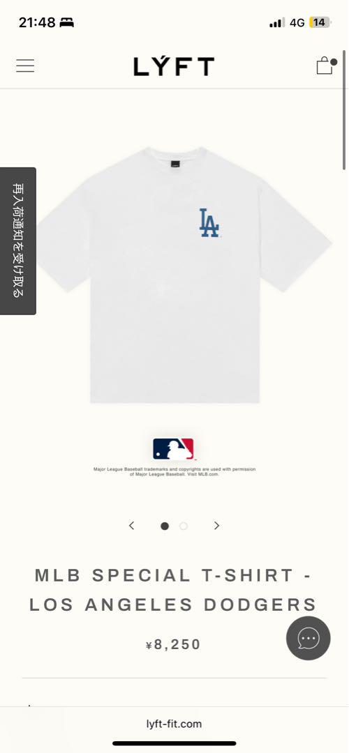LYFT MLB コラボ　T-SHIRT - DODGERS sizeL