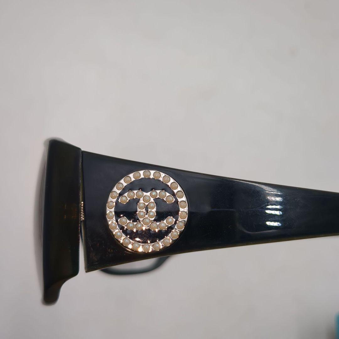美品　CHANEL　サングラス　ココマーク　ラインストーン　5083