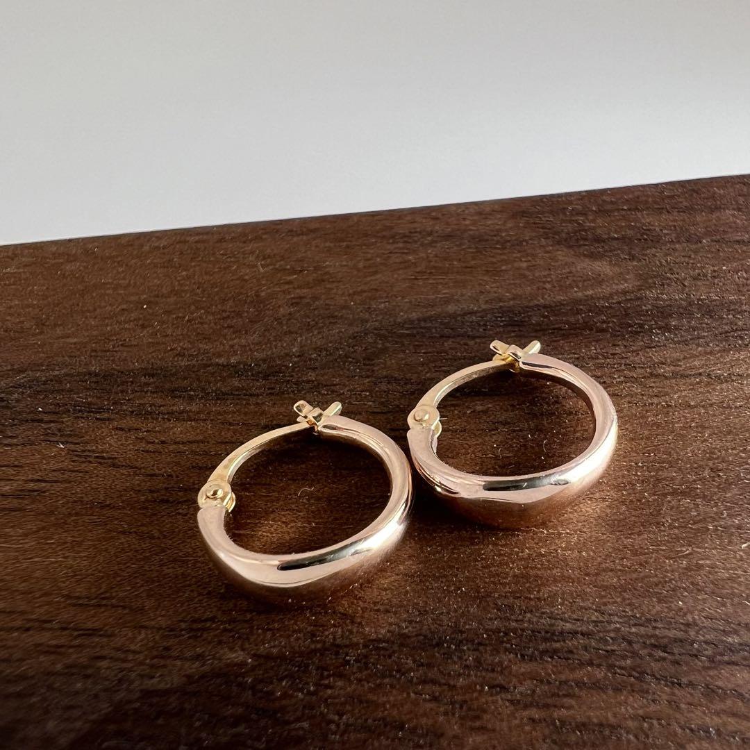 エテ フープピアス K18K10PG 画像3