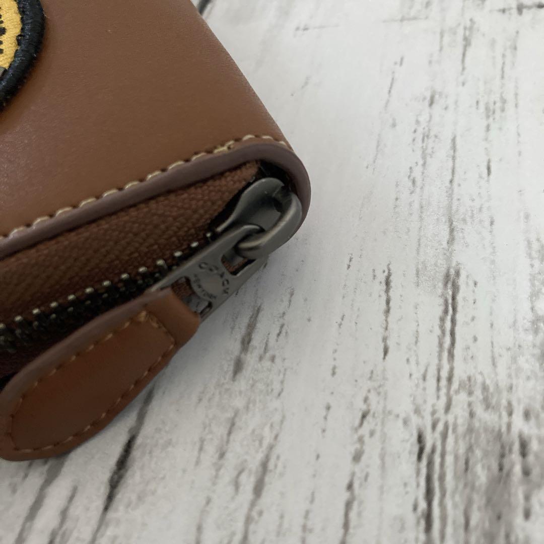 未使用 COACH  長財布 ウォレット ミッキー ロゴ ディズニー ブラウン系 COACHコーチ長財布 レディースのブラウン色新品財布 DISNEY