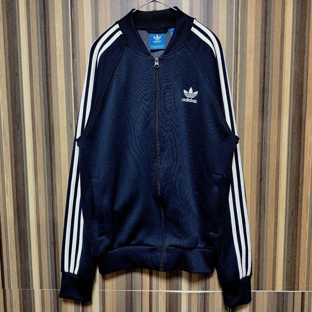 90s adidasアディダス トレフォイル ビッグロゴ刺繍 トラック