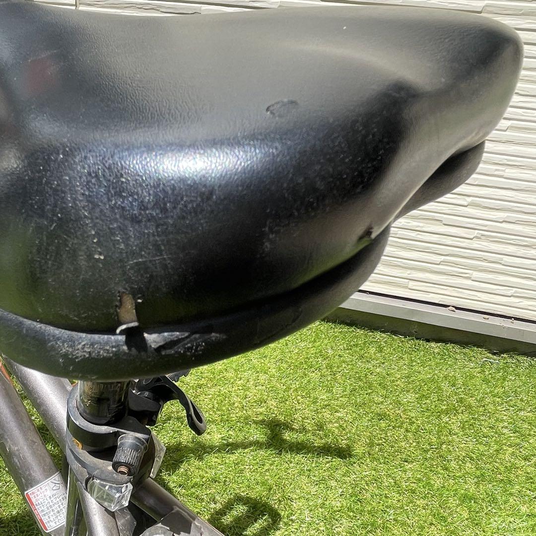 補助輪付き　D-bikeマスター 18インチ キッズバイク グレー/オレンジ