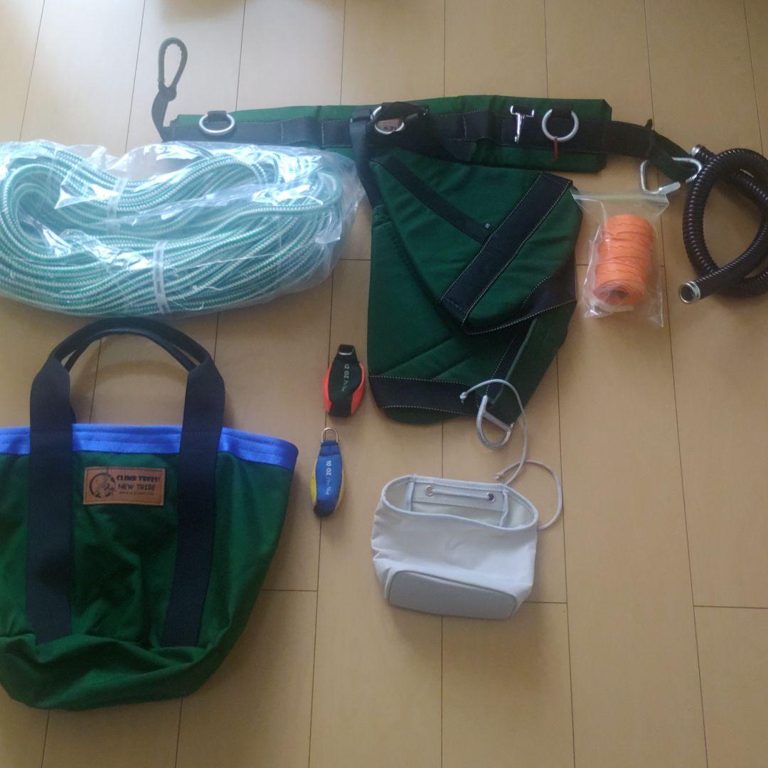 ツリークライミング、道具一式、新品