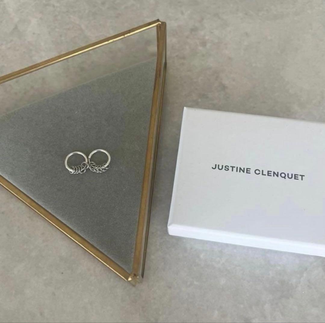 再入荷 Justine Clenquet Drew hoopピアスシルバーJUSTINE CLENQUET