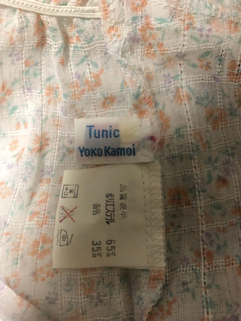 TUNIC鴨井洋子 レース遣いのネグリジェ TUNIC鴨井洋子 レース遣いのネグリジェ