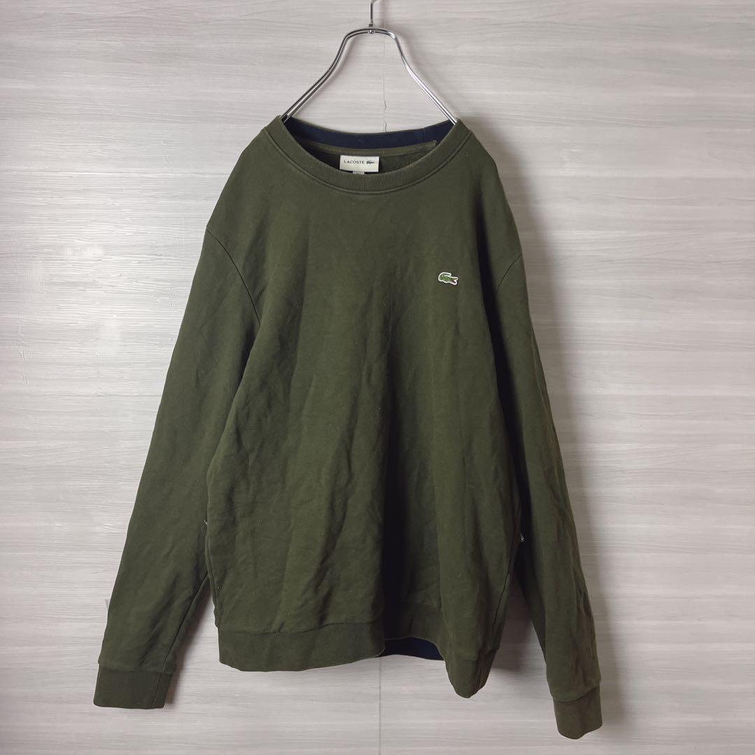 LACOSTE ラコステ　スウェット　トレーナー　ワンポイント刺繍　メンズ　古着