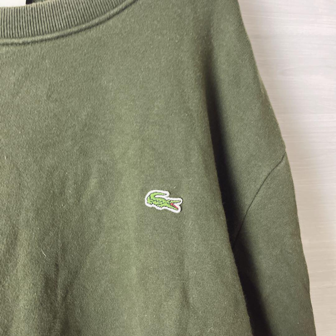 LACOSTE ラコステ　スウェット　トレーナー　ワンポイント刺繍　メンズ　古着