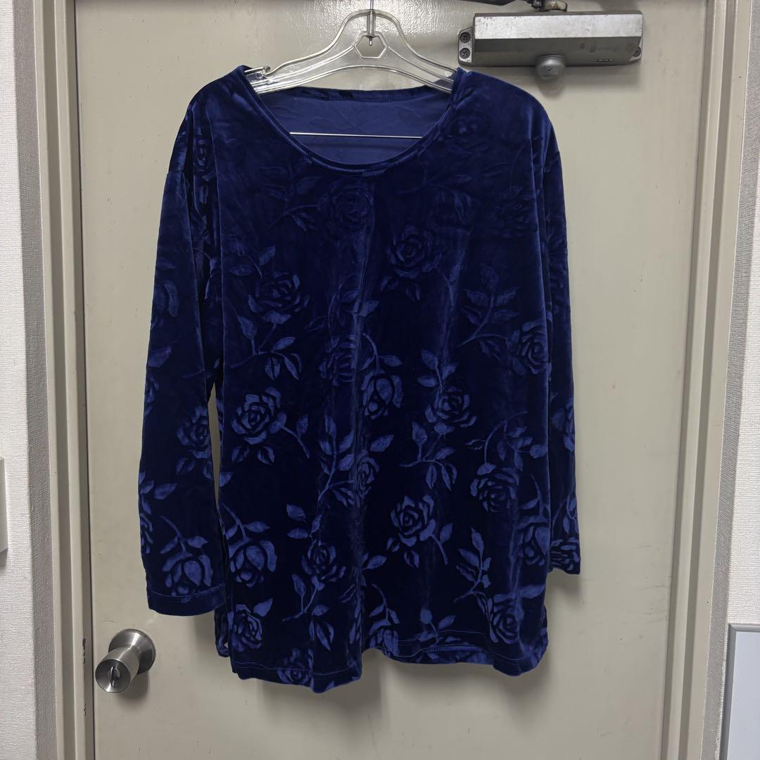 在庫 処分 セール 通販ファッション - 紫 花柄 ベルベット