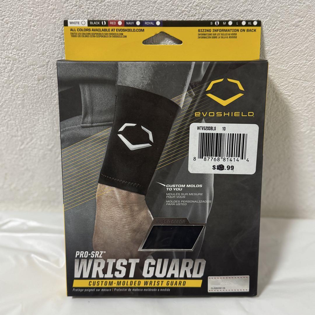 Evoshield SRZ-PROブラック Sサイズ リストガード リストバンド