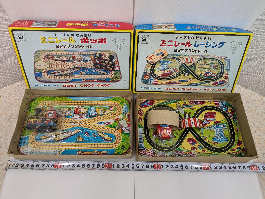 トープレのぜんまい　ミニレール ポッポ　ミニレール レーシング　ブリキ　日本製