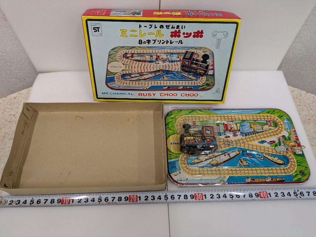 トープレのぜんまい　ミニレール ポッポ　ミニレール レーシング　ブリキ　日本製 トープレのぜんまい ミニレール ポッポ ミニレール レーシング