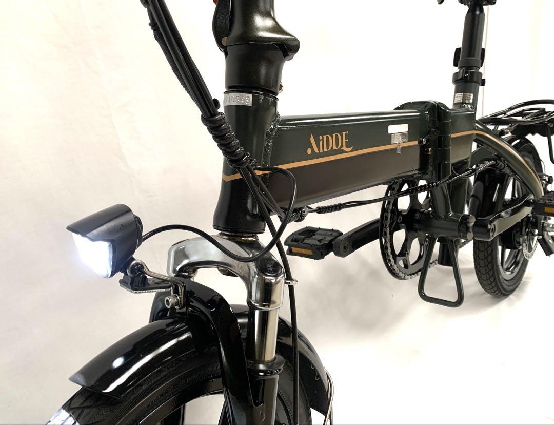 送料無料AIDDE折り畳み電動自転車 36V7.8Ah 5速14インチ動作確認済