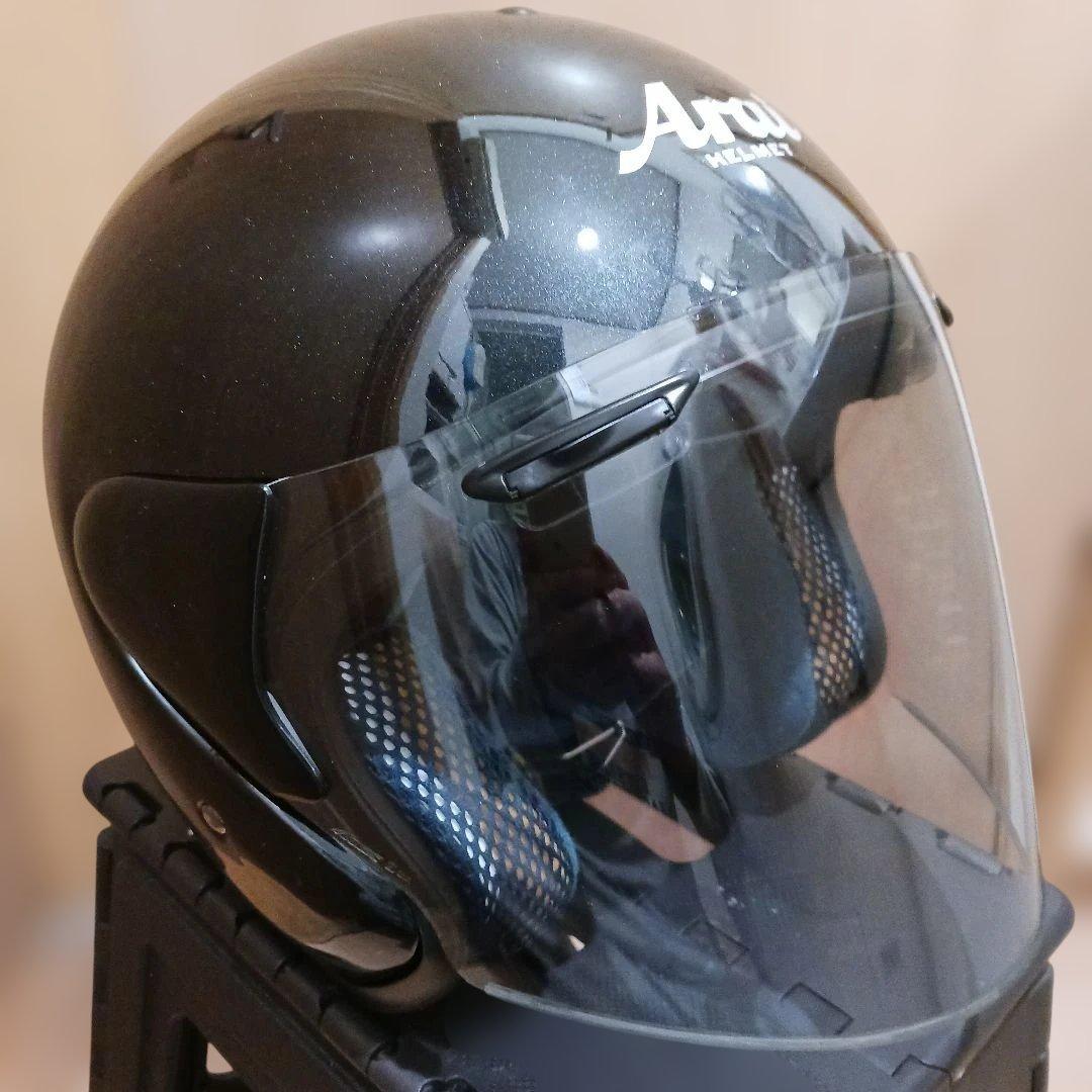 Arai ブラック ジェットヘルメット&ケース Arai ブラック ジェットヘルメット&ケース