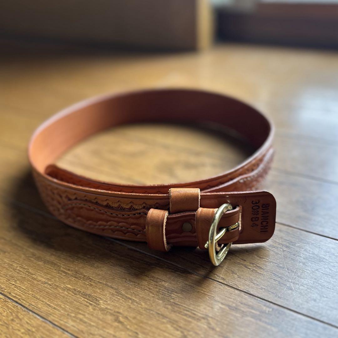BIANCHI ビアンキ 皮ベルト B4 Ranger Belt