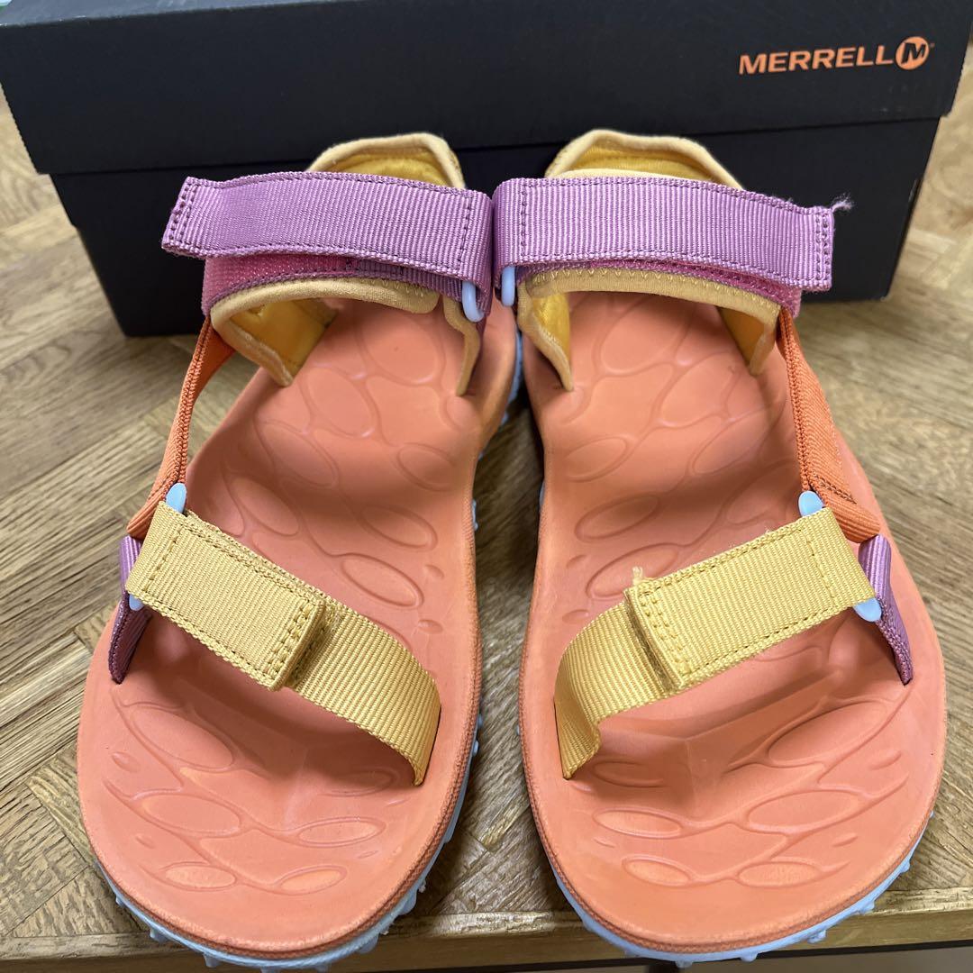 MERRELL メレル☆スポーツサンダル 24cm パープル ピンク - メルカリ