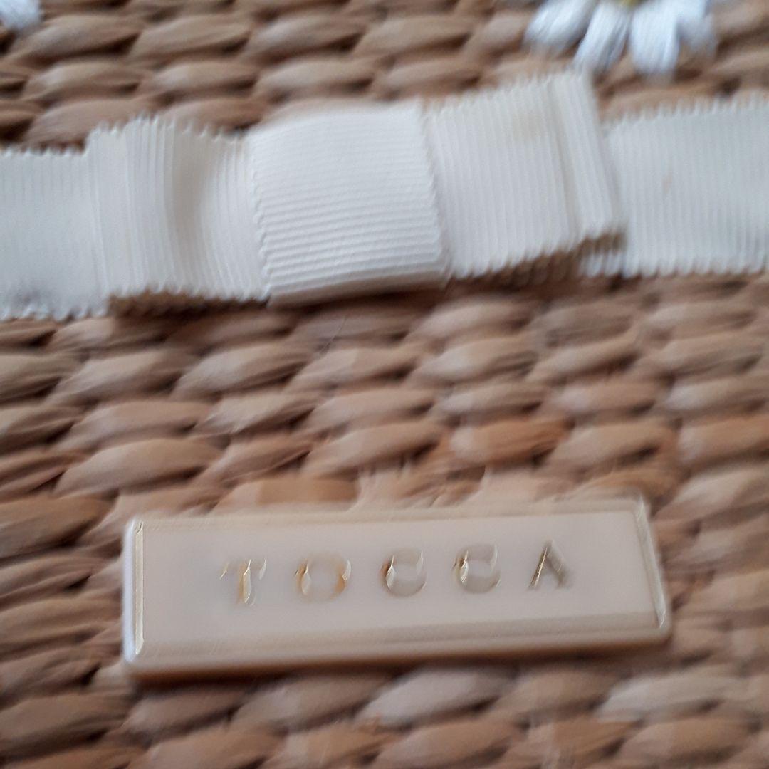 TOCCAトッカ かごバッグ リボンチャーム付き