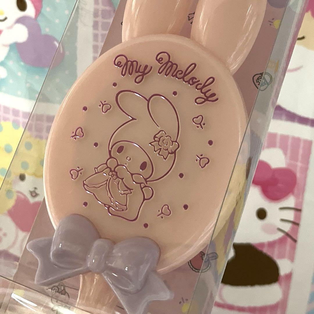 マイメロディ 耳付きハンドミラー 耳付きブラシ