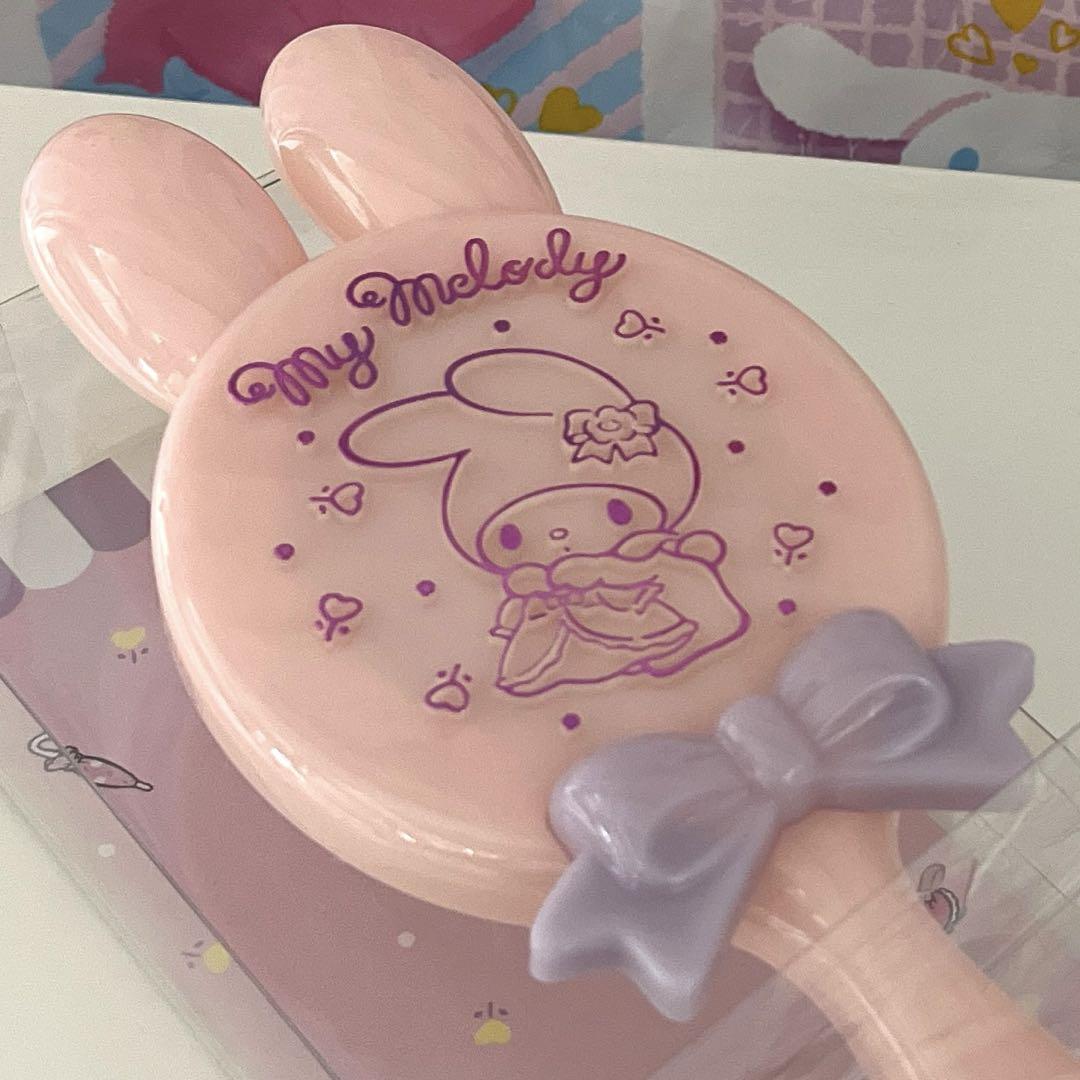 マイメロディ 耳付きハンドミラー 耳付きブラシ