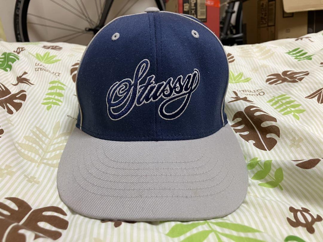 【値下げ】 Stussy 刺繍ロゴ メルカリ - XL L ネイビー/グレー キャップ 帽子