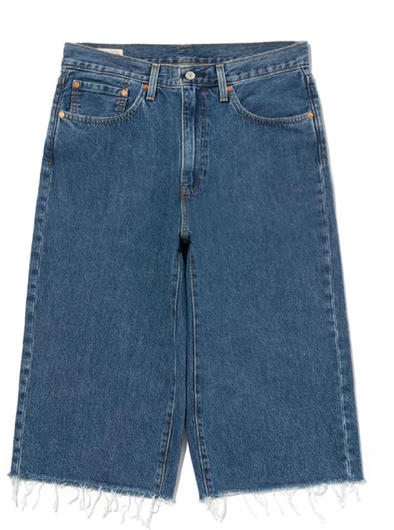 新品Levi's 478バギージーンズ カプリ ミディアムインディゴ W32